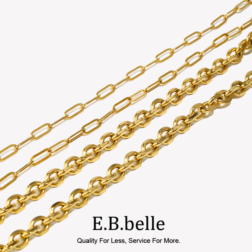 Street Fashion Jewelry - Corrente de aço inoxidável para mulheres,