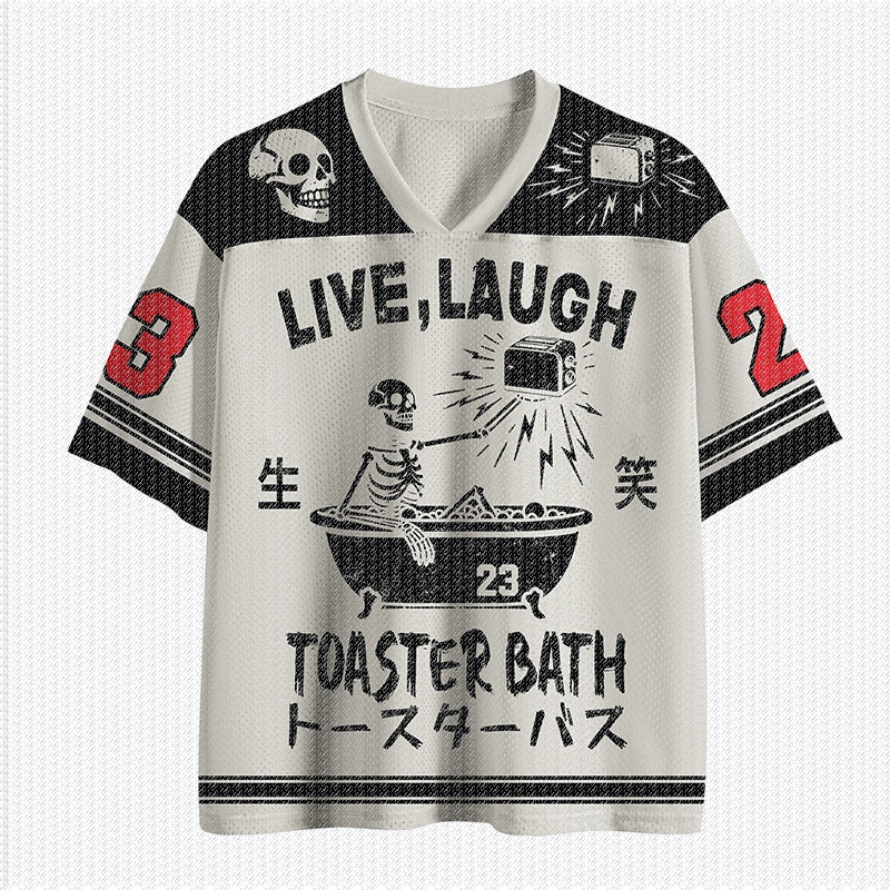 Street Fashion Mood - Camiseta de Malha com Decote em