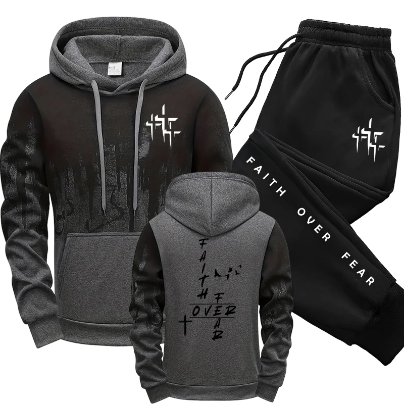 Street Fashion Outfit - Conjunto de Agasalho Masculino 2 Peças: