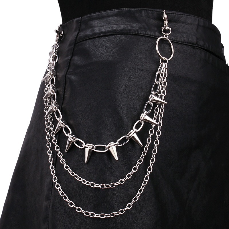 Street Fashion Jewelry - Hip hop punk rock calças de