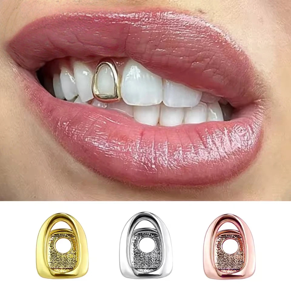 Street Fashion Jewelry - Cor de ouro metal hip hop