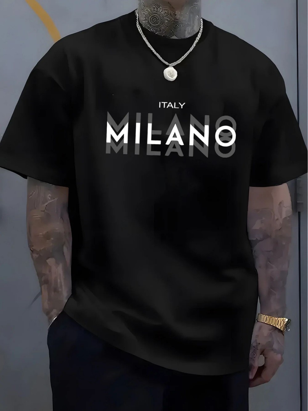 Street Fashion Milano - Camiseta Esportiva Unissex MILANO com Estampa