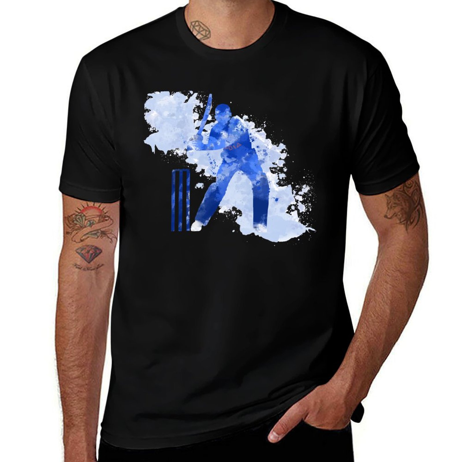 Street Fashion India - INDIA CRICKET - Camiseta com estampa