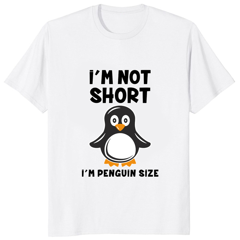 Street Fashion Mood - Funny Penguin T-shirt impressa para homens