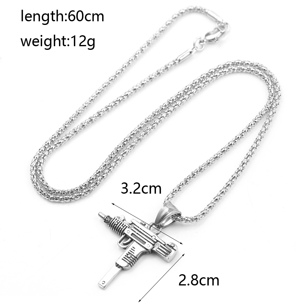 Colar Pingente de Arma de Fogo - Street Fashion Jewelry avaliação e preço