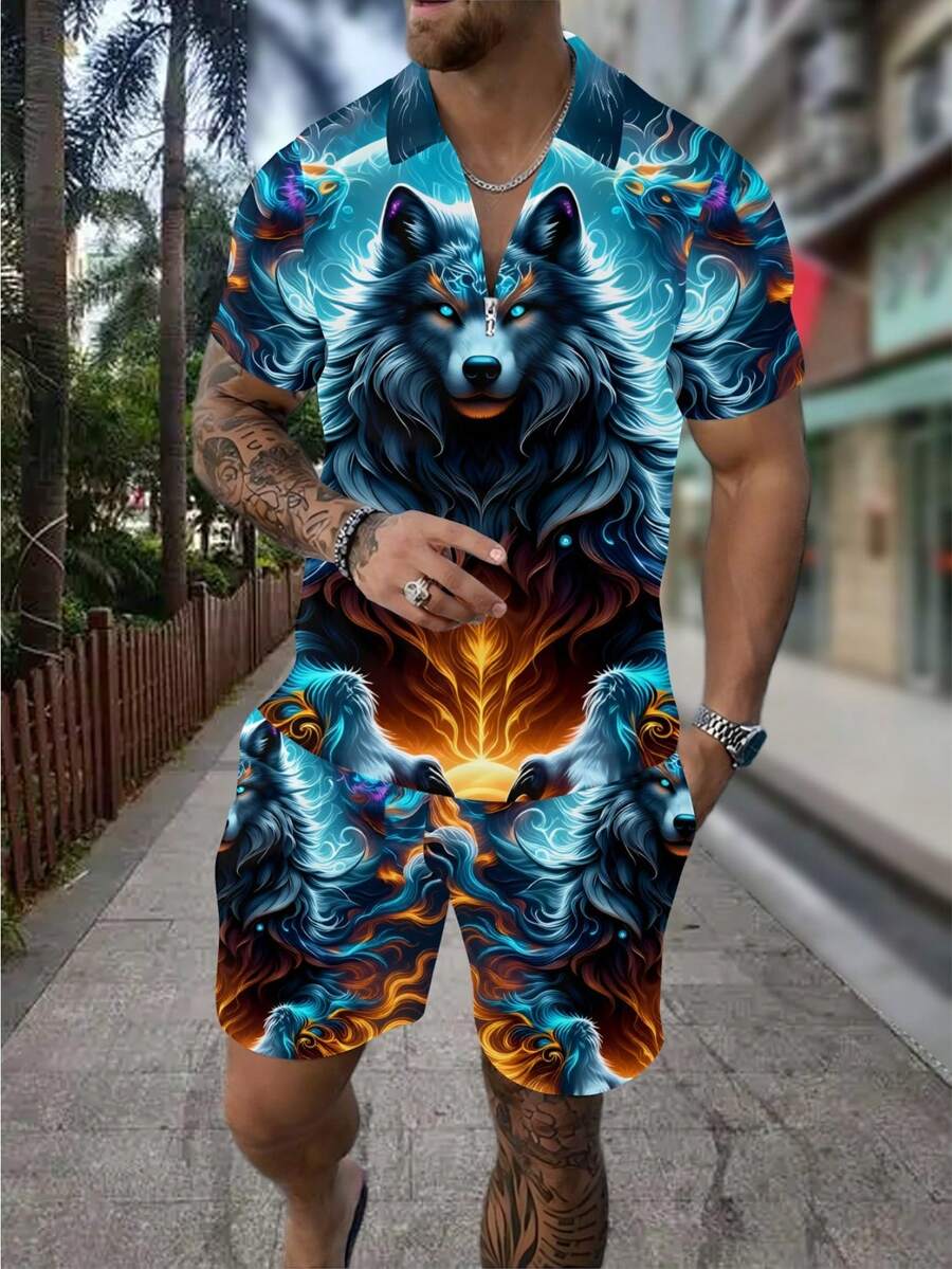 Conjunto de Camisa Polo com Zí - Street Fashion Outfit avaliação e preço