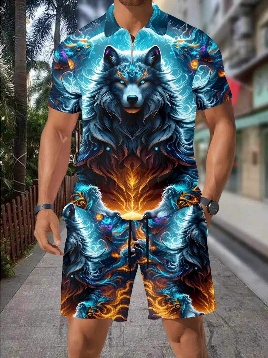 Conjunto de Camisa Polo com Zí - Street Fashion Outfit avaliação e preço