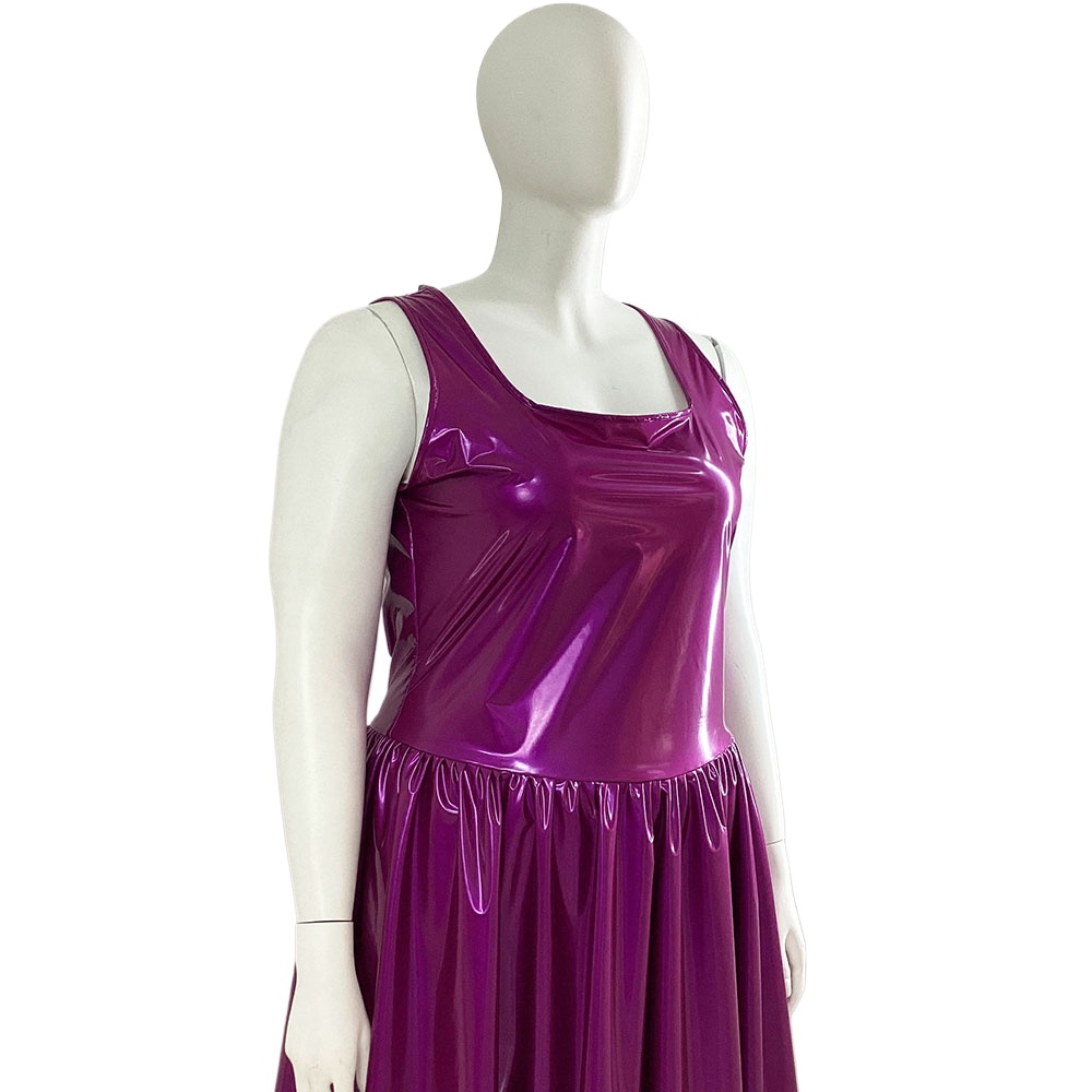 Vestido regata feminino de PVC - Queen Street Fashion avaliação e preço