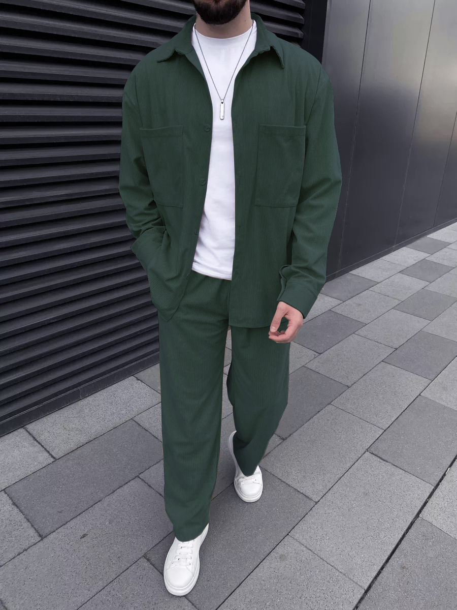 Conjunto masculino de duas peç - Street Fashion Outfit avaliação e preço