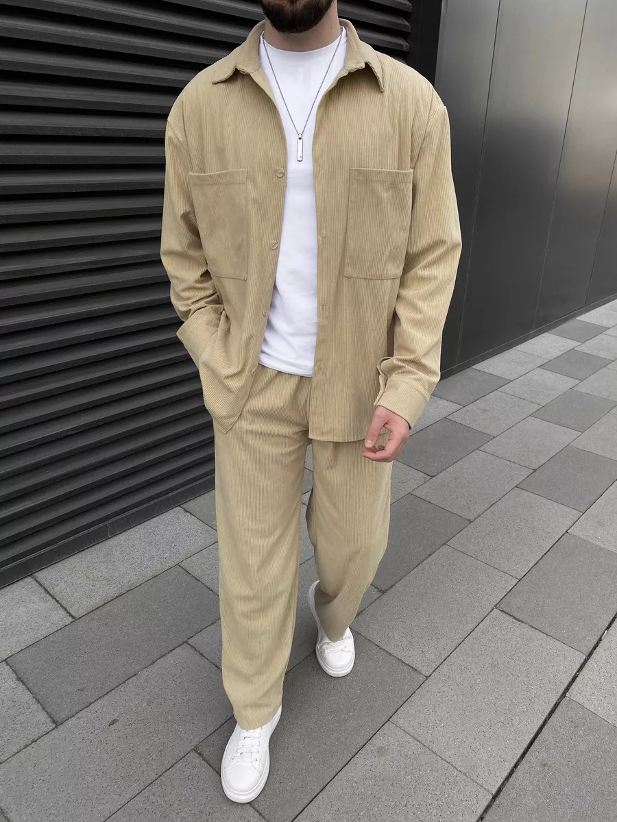 Conjunto masculino de duas peç - Street Fashion Outfit avaliação e preço