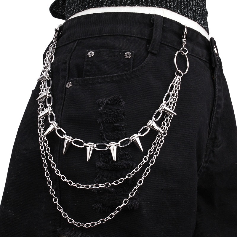 Hip hop punk rock calças de me - Street Fashion Jewelry avaliação e preço