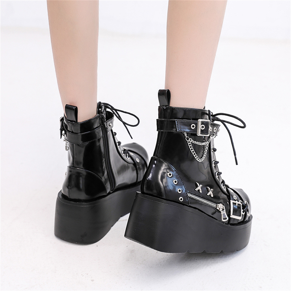 Novas Botas Femininas Góticas  - Street Fashion Brands avaliação e preço