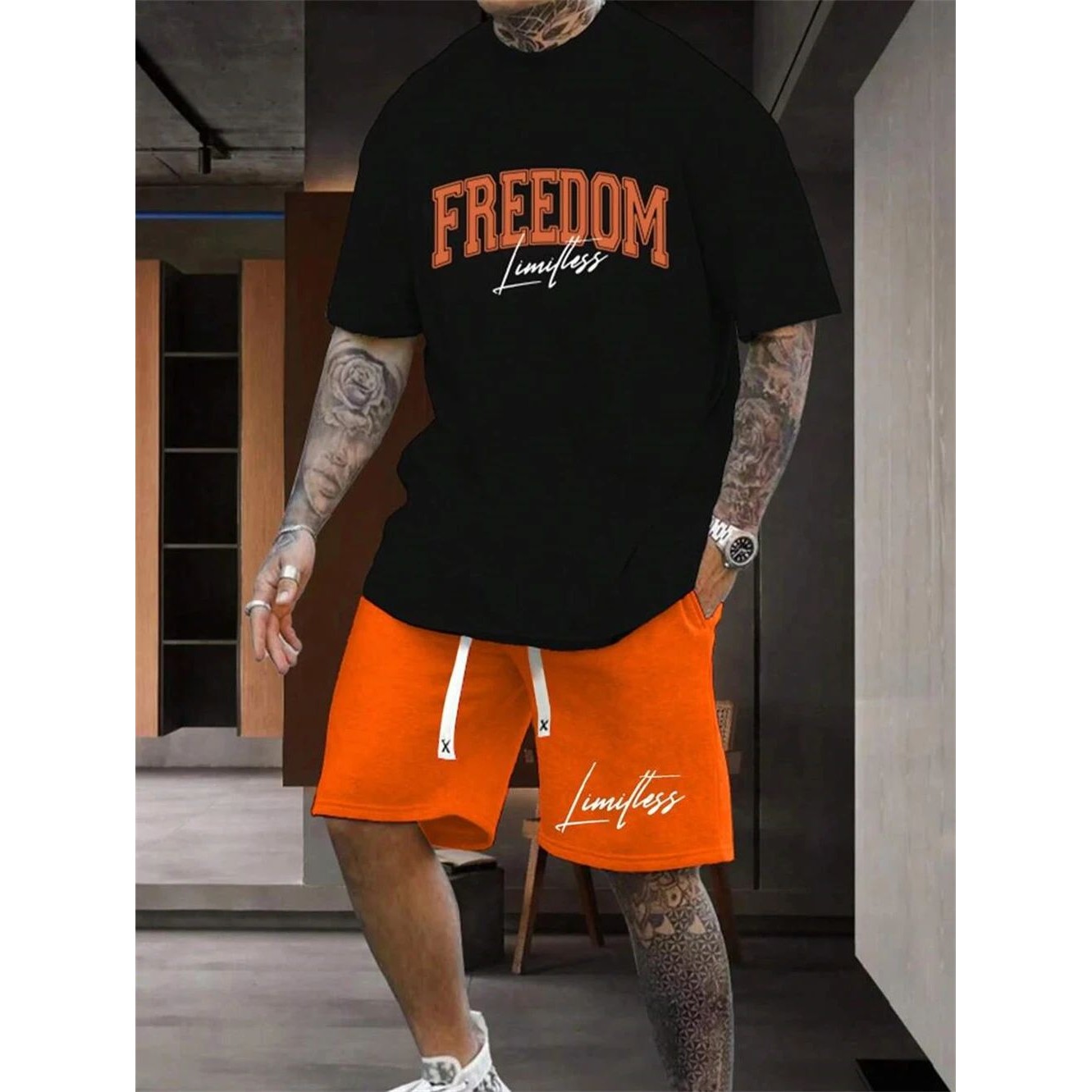Conjunto Masculino de Verão em - Street Fashion Outfit avaliação e preço