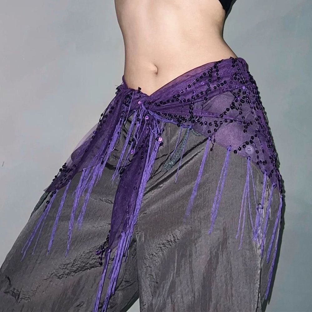 Moda lantejoulas cinto de danç - Street Fashion India avaliação e preço